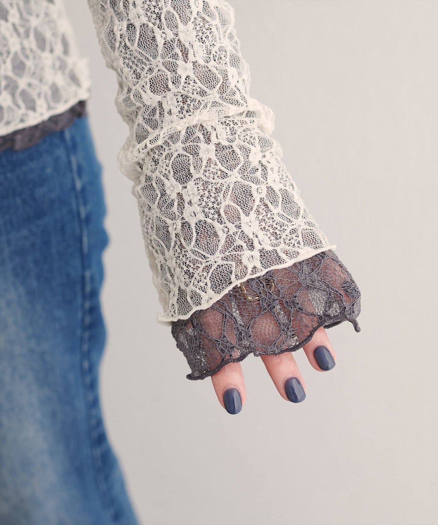 natural couture 雙面兩色Lace Top