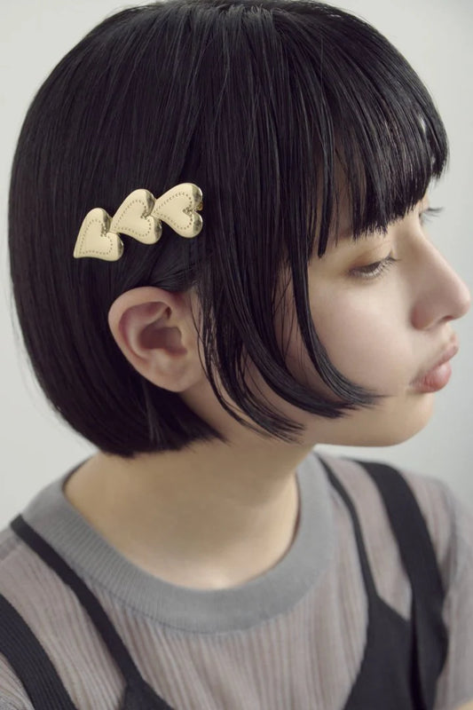 GOLDY heart hairclip