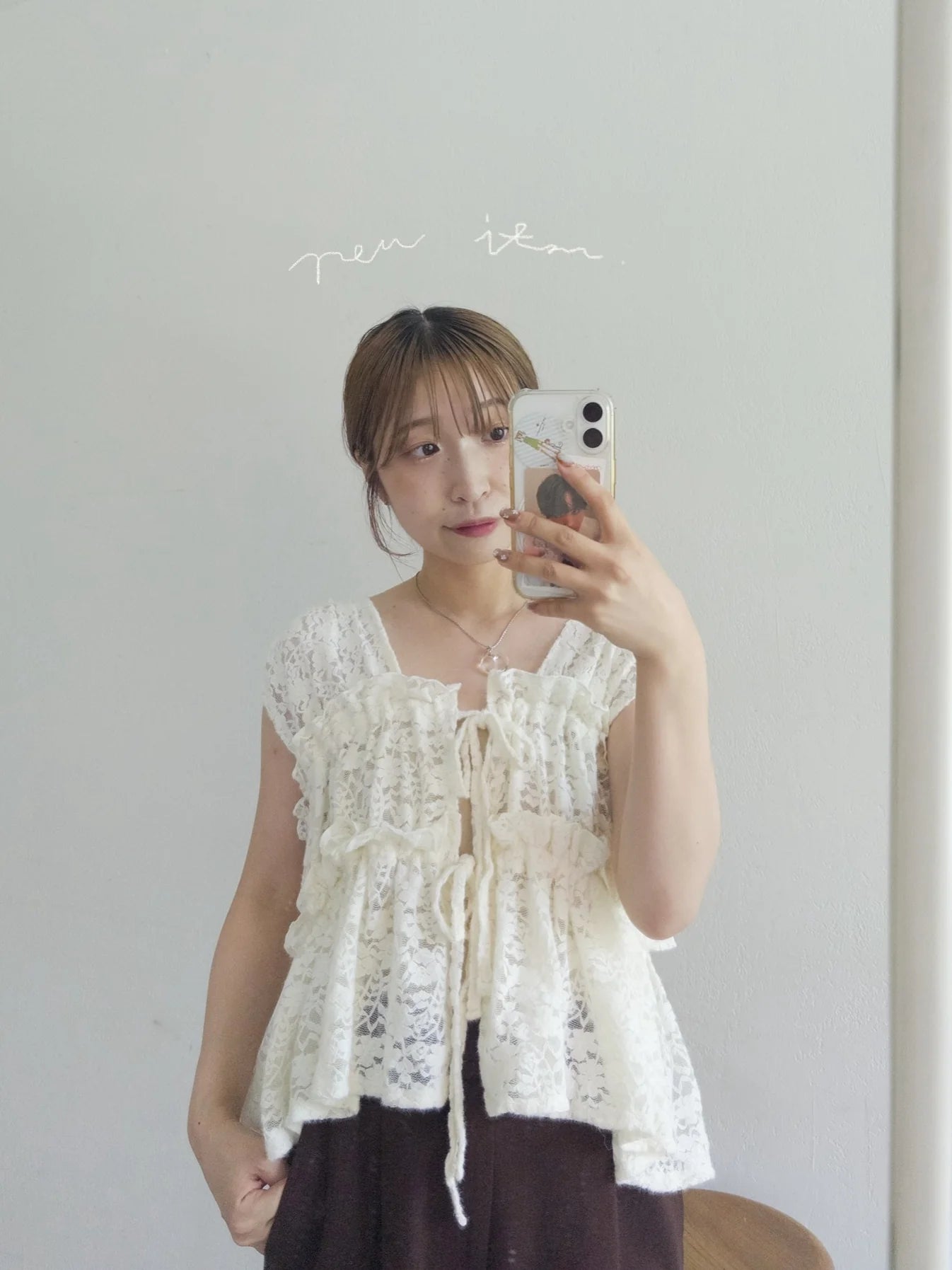 umm. By Discoat Lace 褶褶絲帶sleeveless