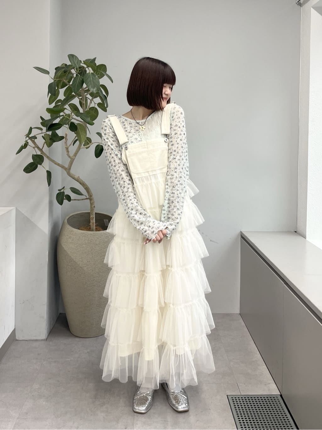 w closet 碎花拼接Tee - Image 58