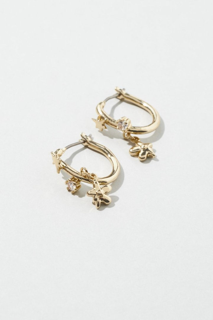 GOLDY Flower motif Earrings