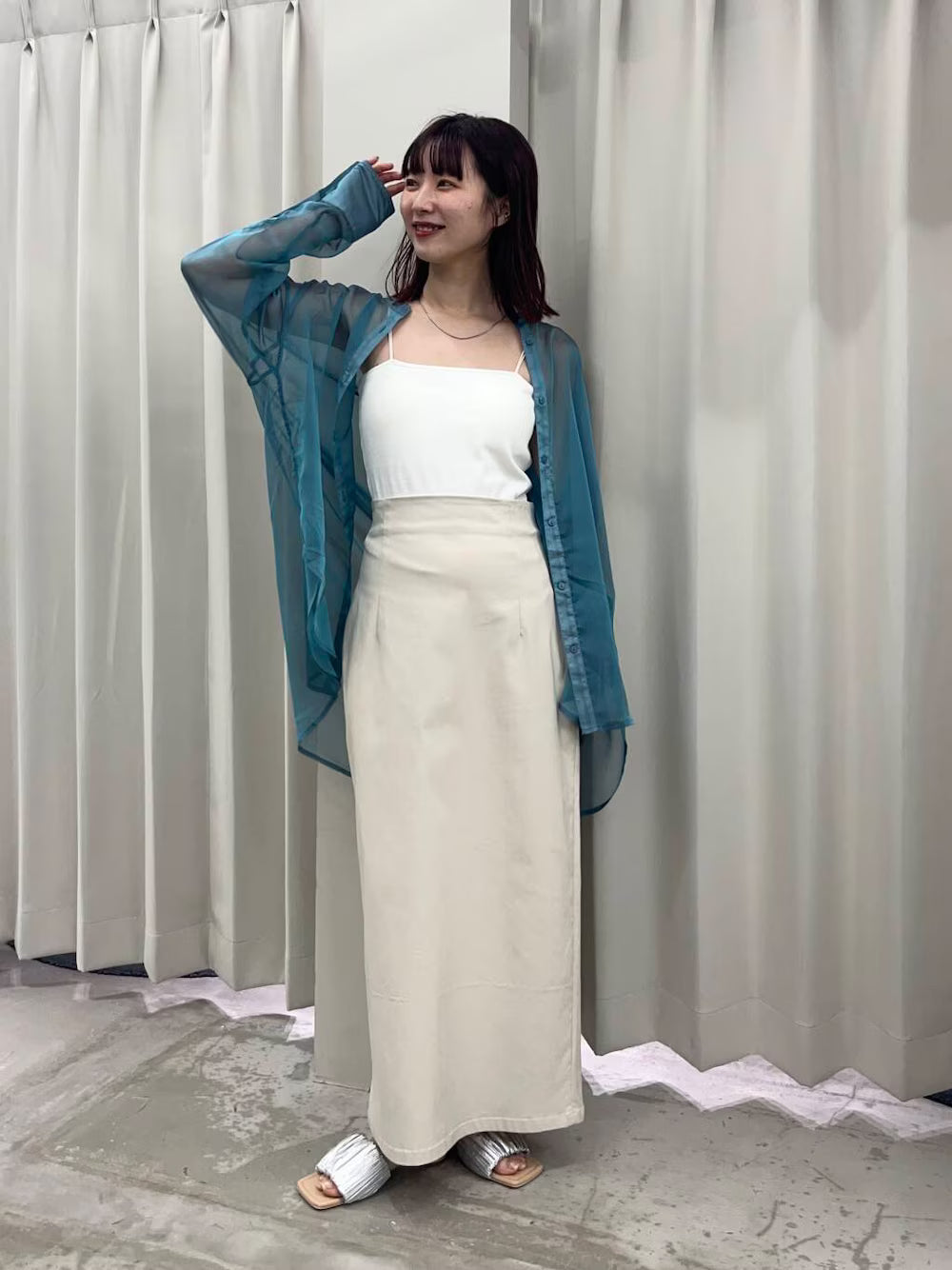 SENSE OF PLACE sheer shirt