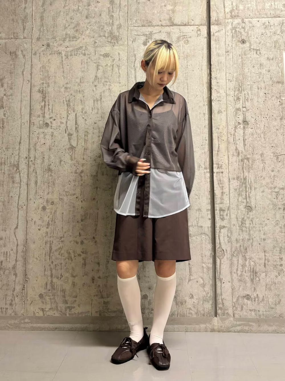 KBF Tulle layered shirt