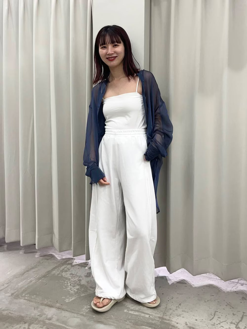 SENSE OF PLACE sheer shirt