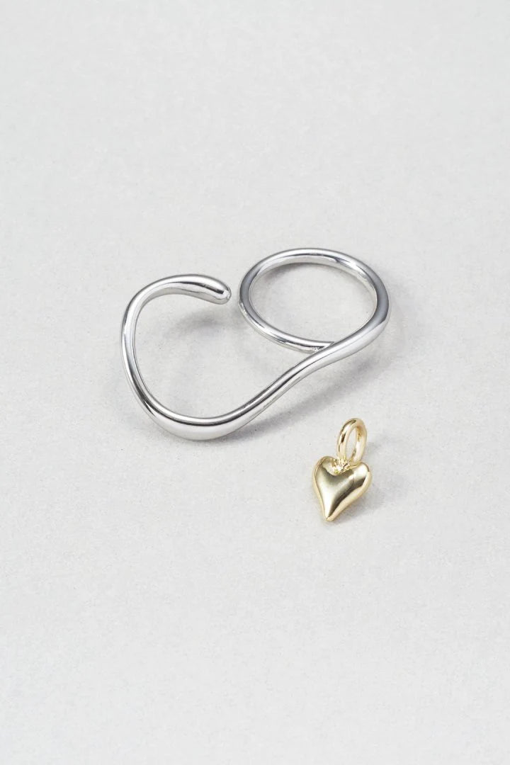 GOLDY 2way Heart Double Ring