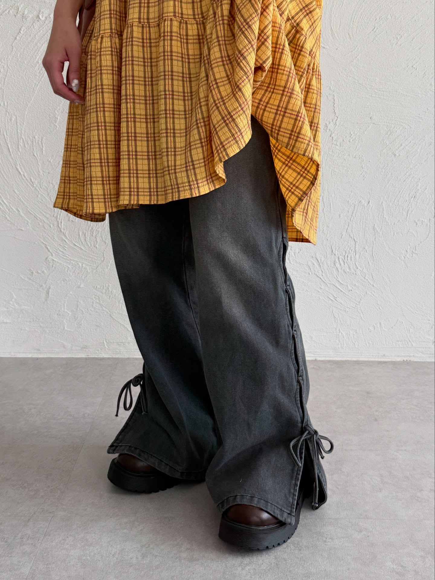 Kutir Ribbon flared denim pants