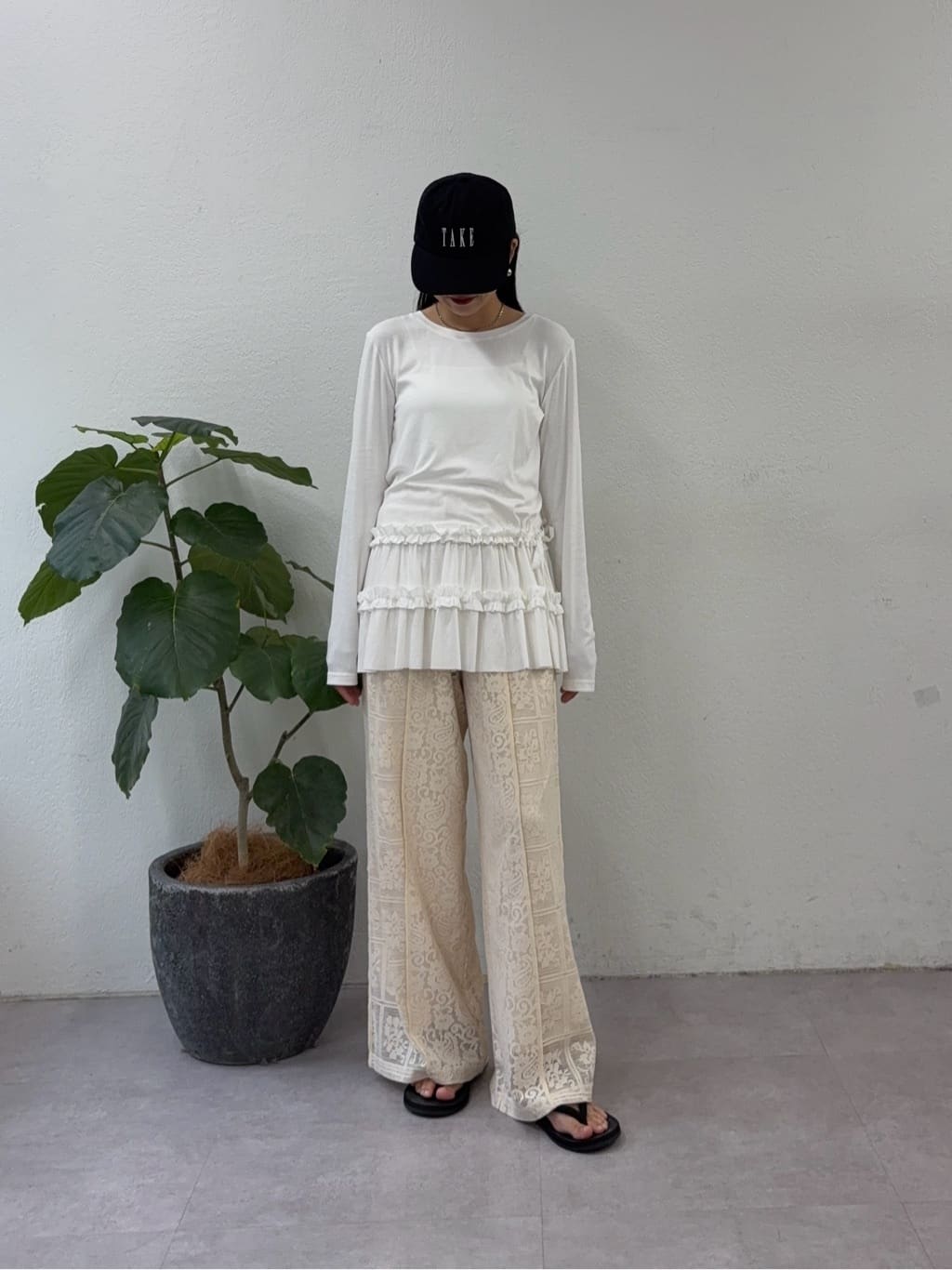 CIAOPANIC TYPY 荷葉邊 Layer 長 Tee