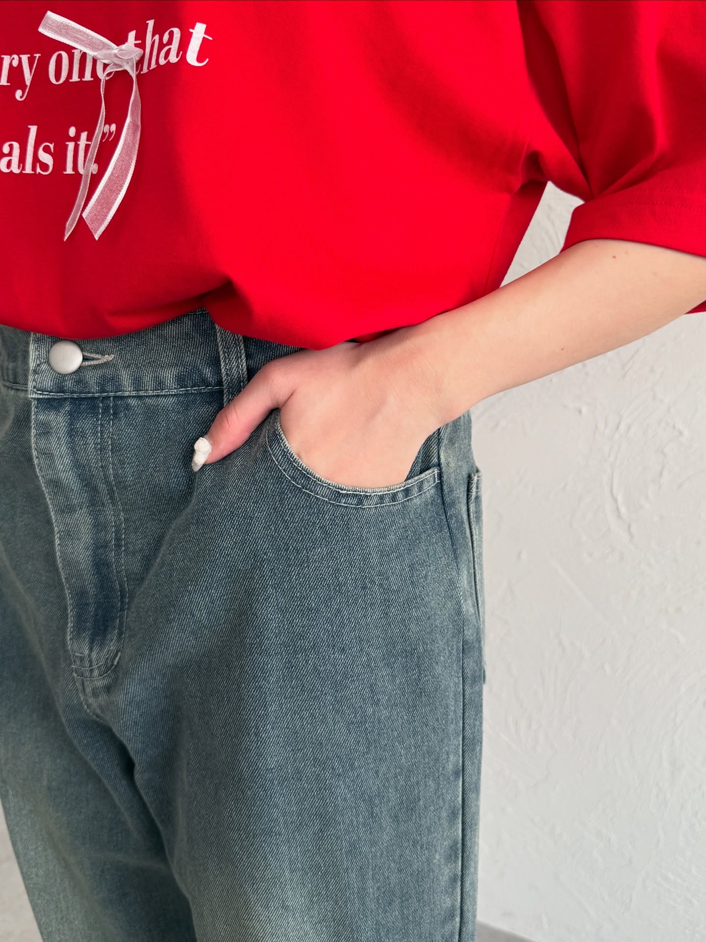 Kutir Ribbon flared denim pants