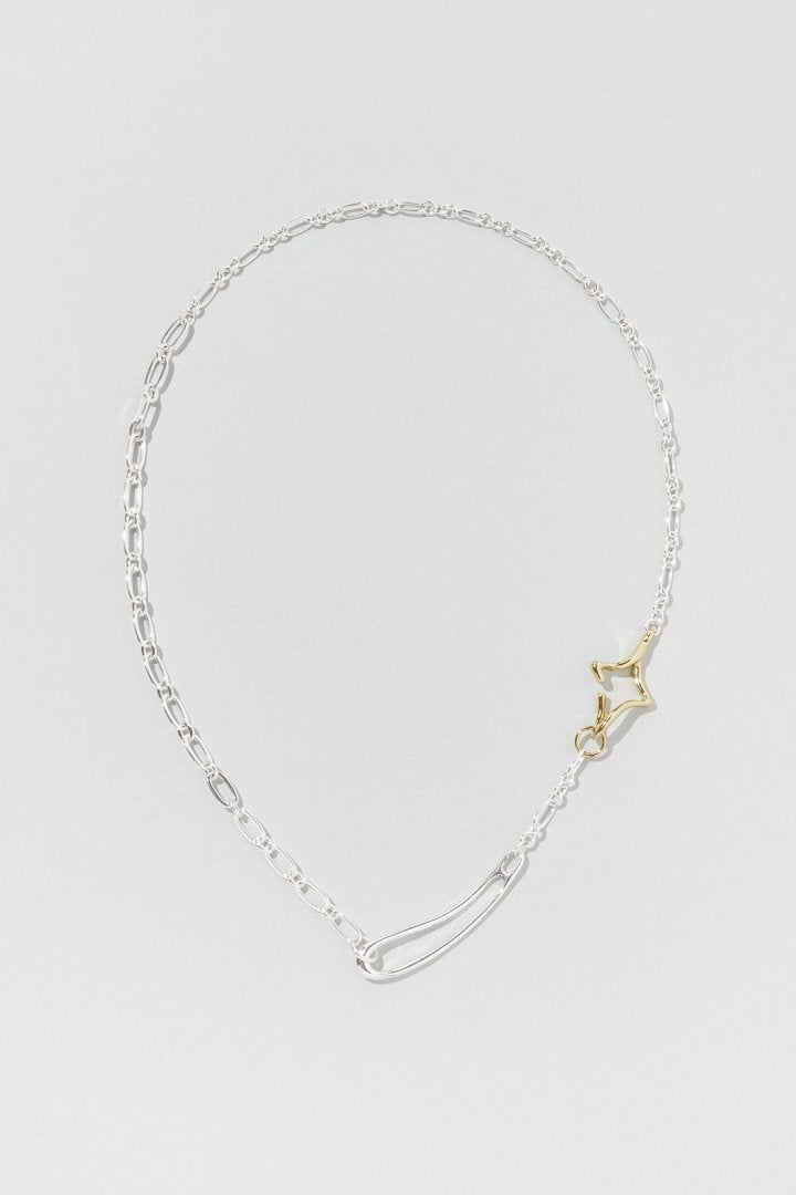 GOLDY Duo Link Chain Twinkle Necklace