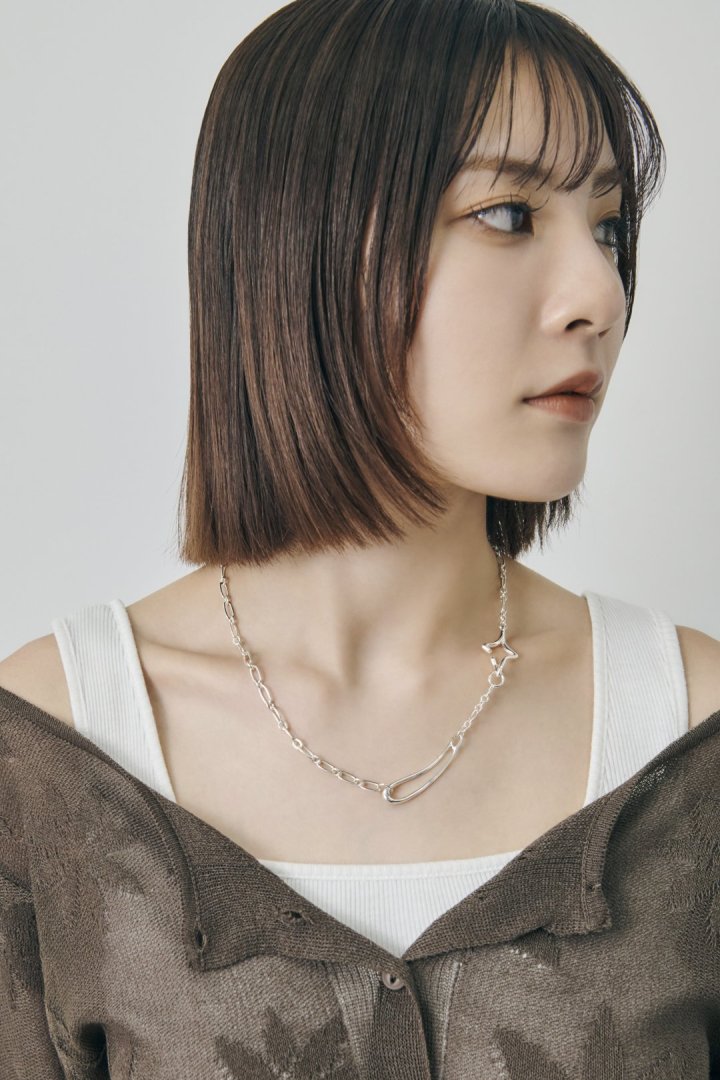 GOLDY Duo Link Chain Twinkle Necklace