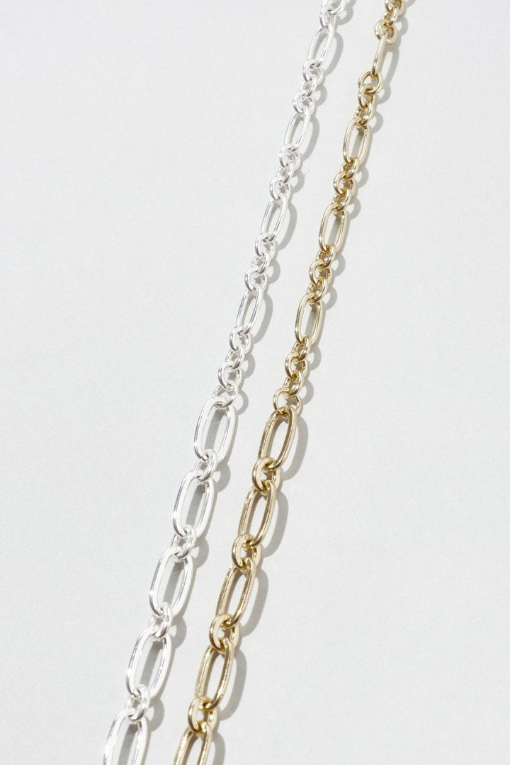 GOLDY Duo Link Chain Twinkle Necklace