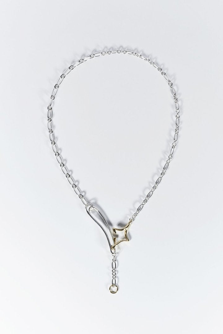 GOLDY Duo Link Chain Twinkle Necklace