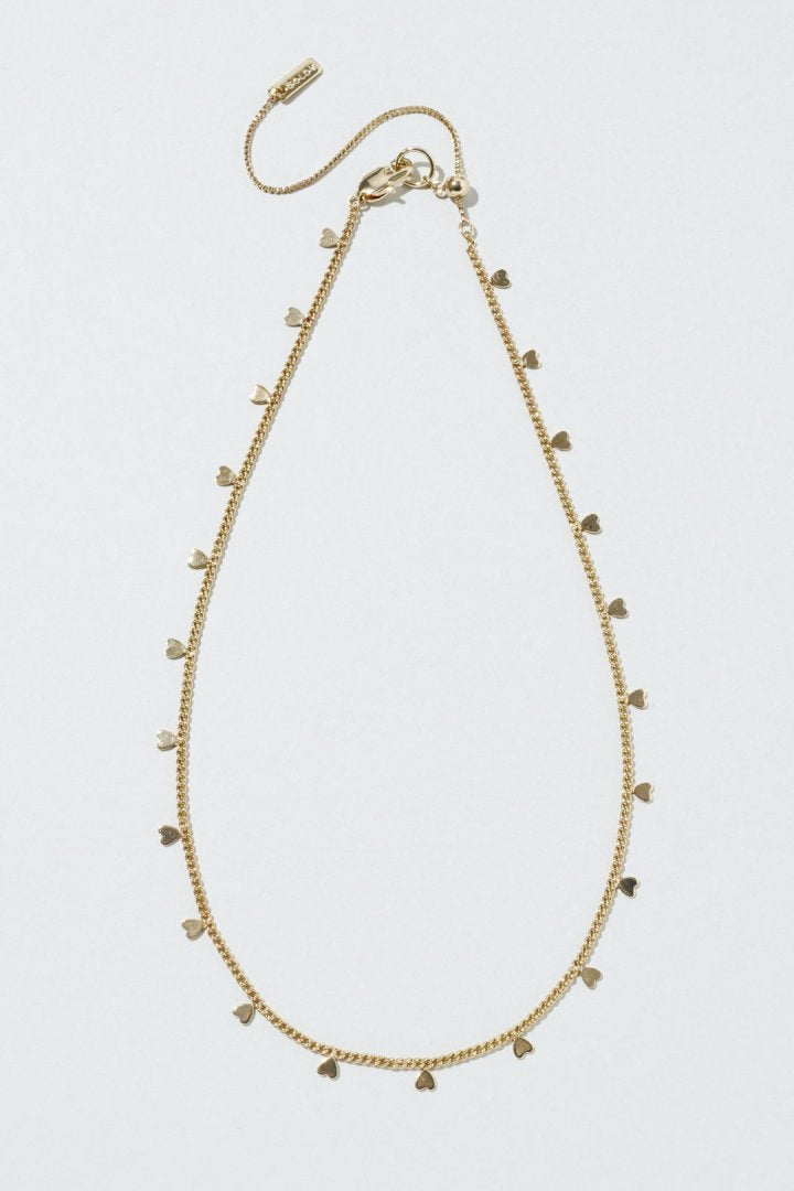 GOLDY station petite heart necklace