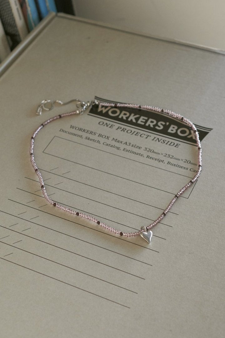 GOLDY color heart message bracelet - blue