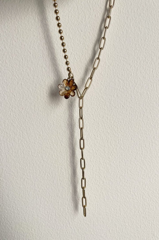 GOLDY puffy bloom multiway necklace - Image 1