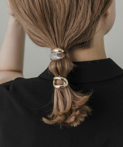 Metal x Clear 髮插 2P Set