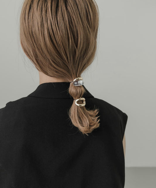 Metal x Clear 髮插 2P Set