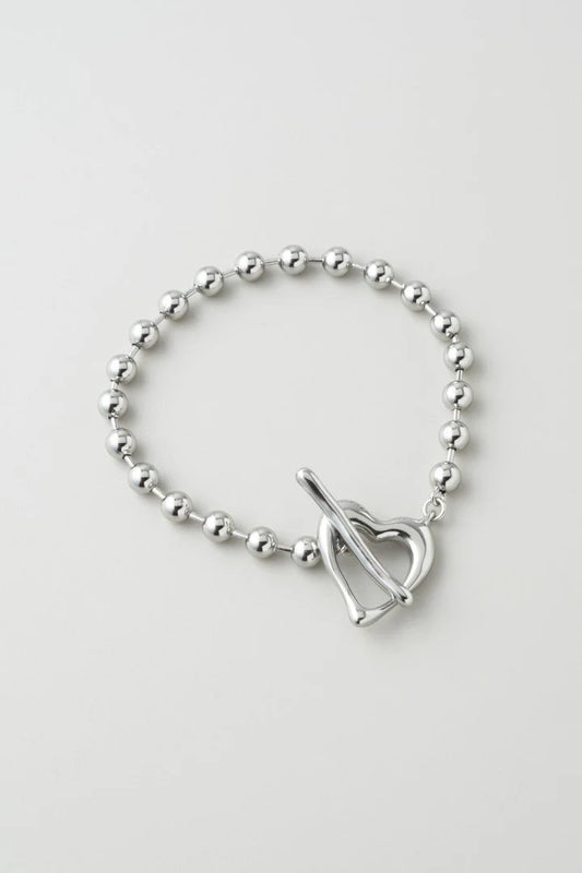 GOLDY Heart Ball Chain Bracelet