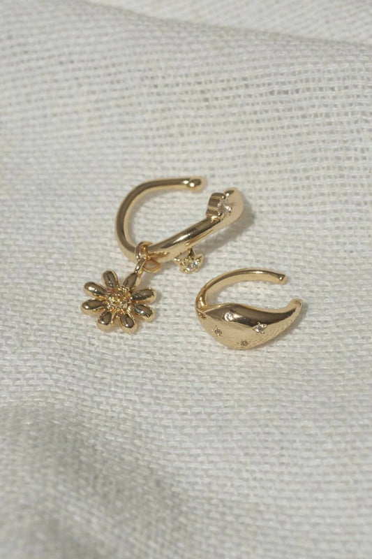 GOLDY Daisy Earcuff 2P Set