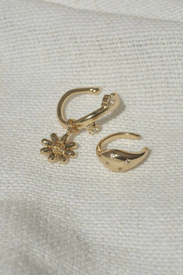 GOLDY Daisy Earcuff 2P Set