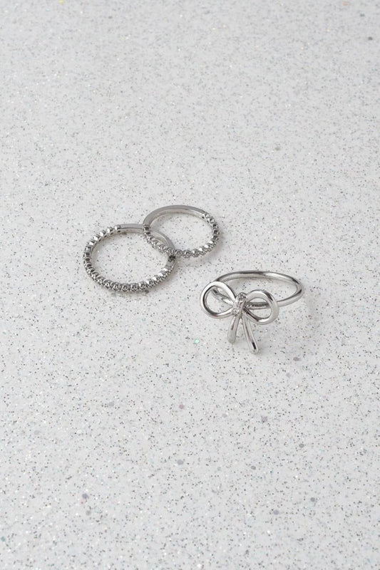 GOLDY Ribbon 3P Set Ring