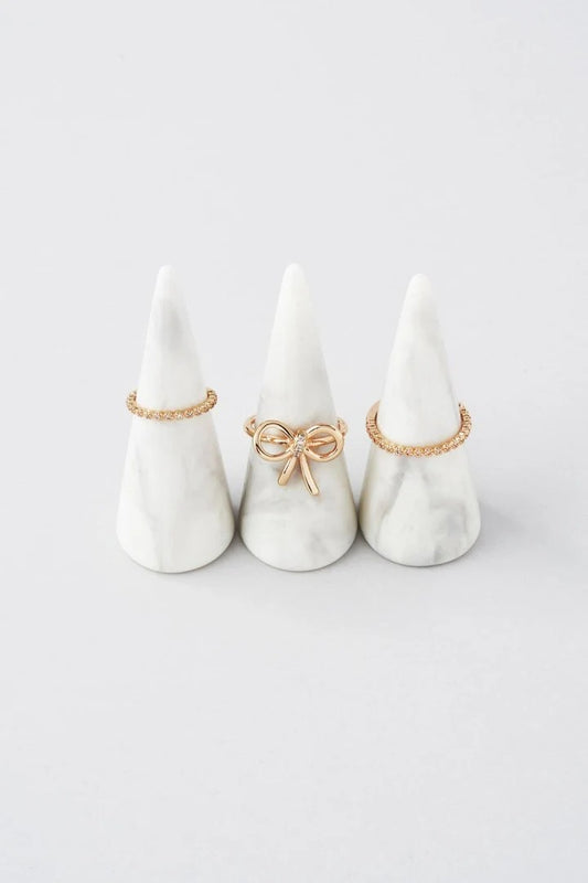 「88折現貨」GOLDY Ribbon 3P Set Ring