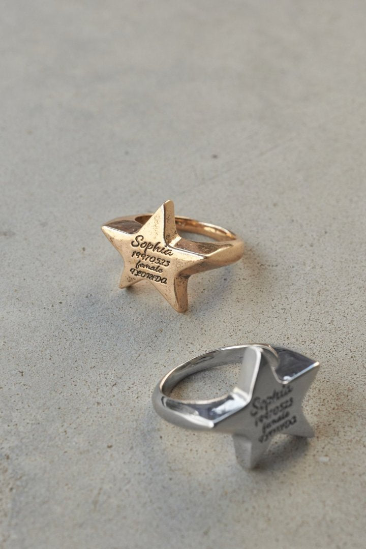 GOLDY Sophia Star ID Plate Ring - Image 17