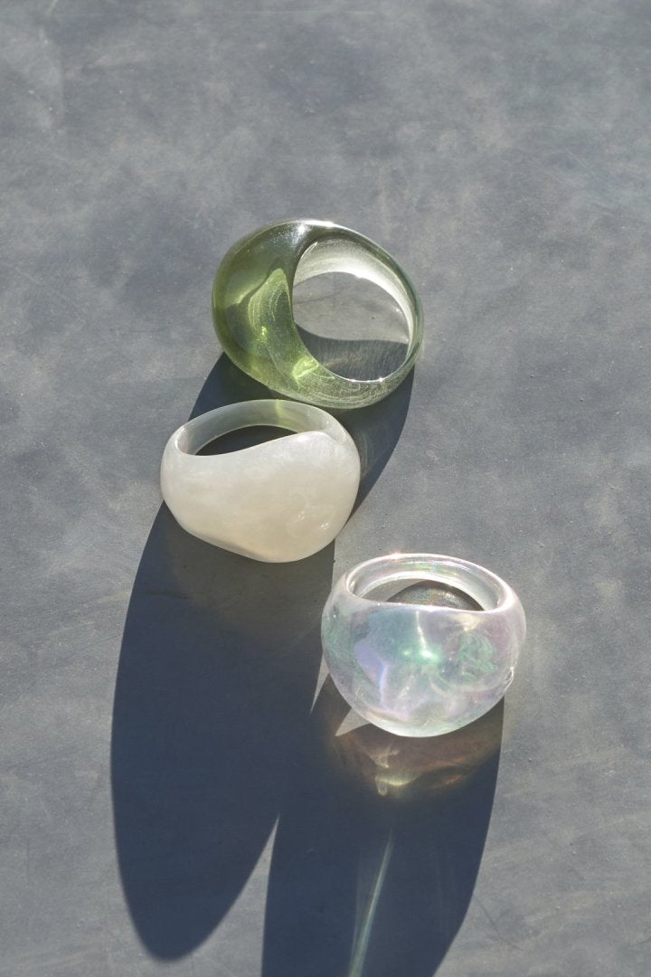 GOLDY チャビー カラー リング - ホワイト