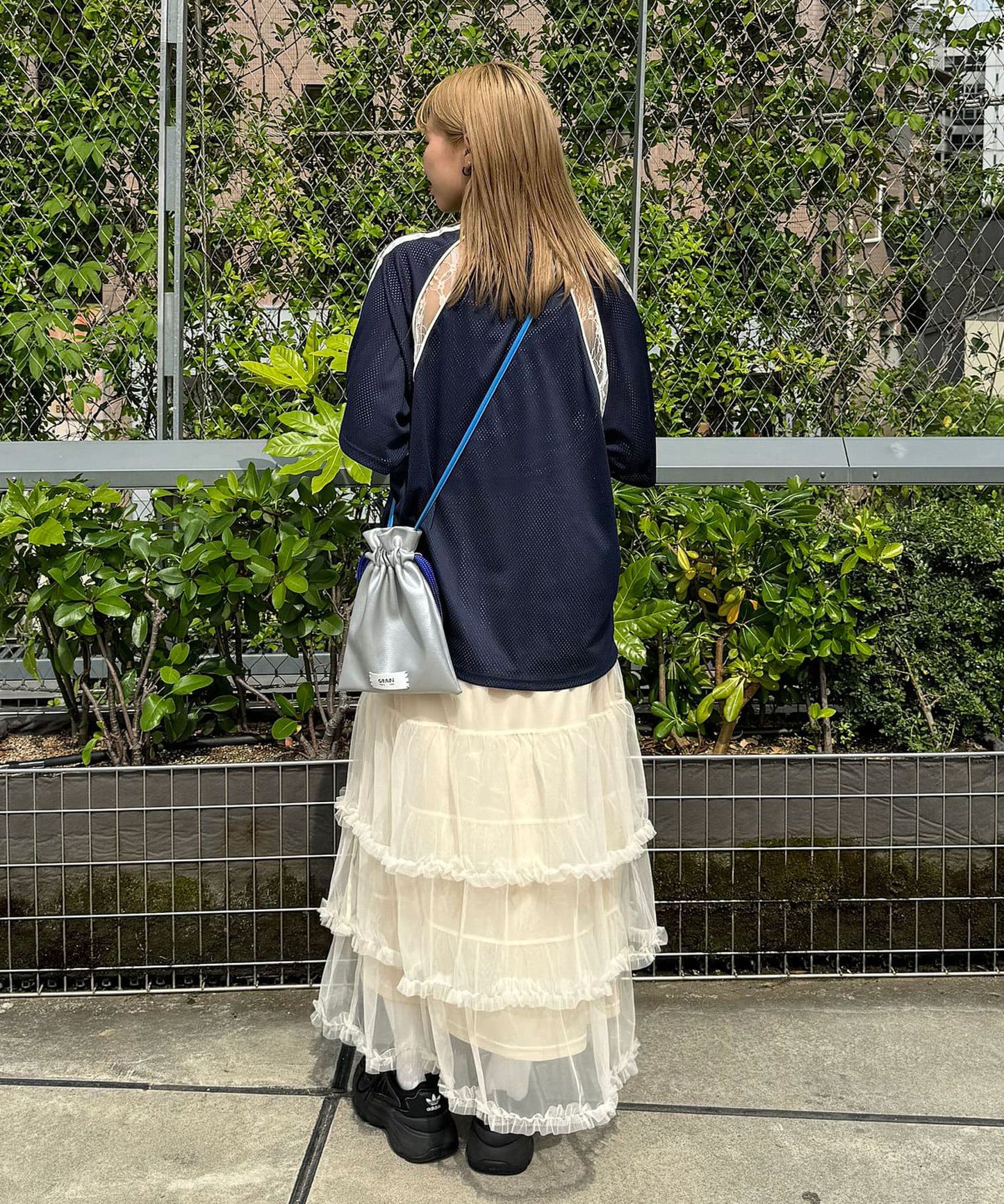 CIAOPANIC 薄紗褶褶蛋糕裙