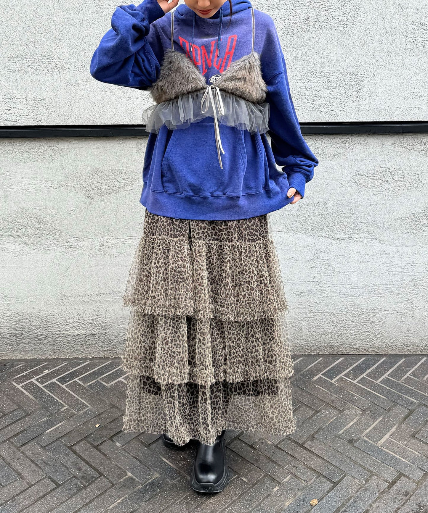 CIAOPANIC 薄紗褶褶蛋糕裙