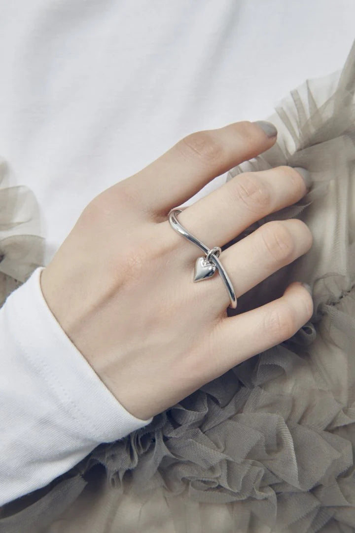 GOLDY 2way Heart Double Ring