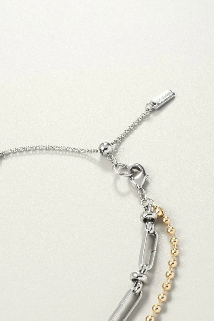 GOLDY Color Flower Charm Bracelet