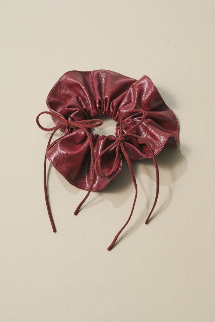 GOLDY Ribbon Hang Leather Touch 大髮圈