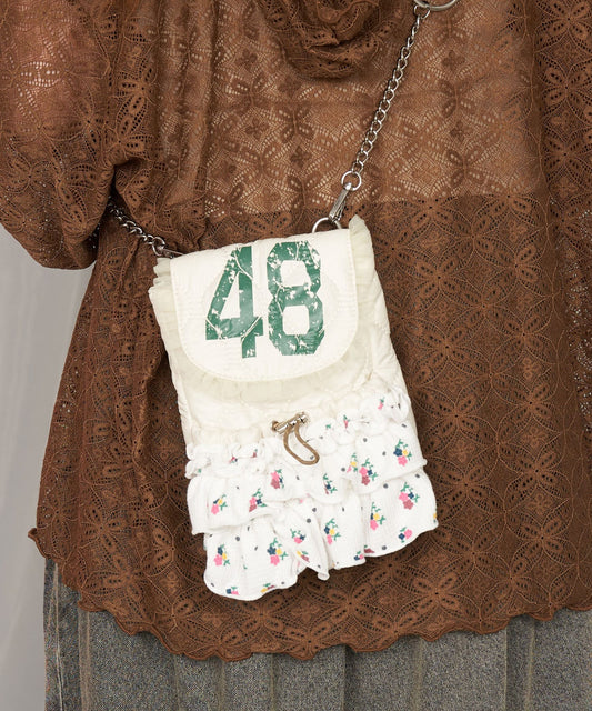 Me+Me 華夫格荷葉邊單肩包