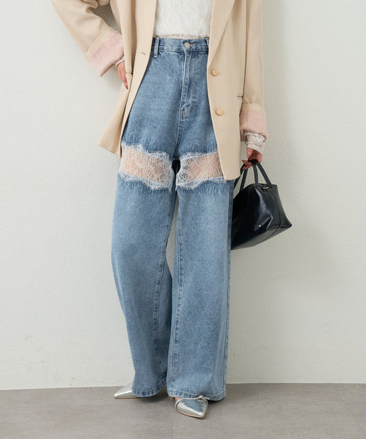 mystic Lace switching denim - Image 1