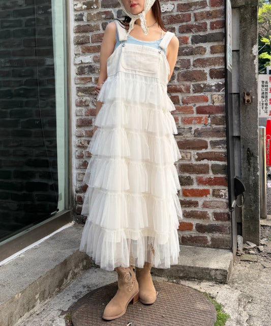w closet 荷葉邊多層吊帶裙 - Image 2