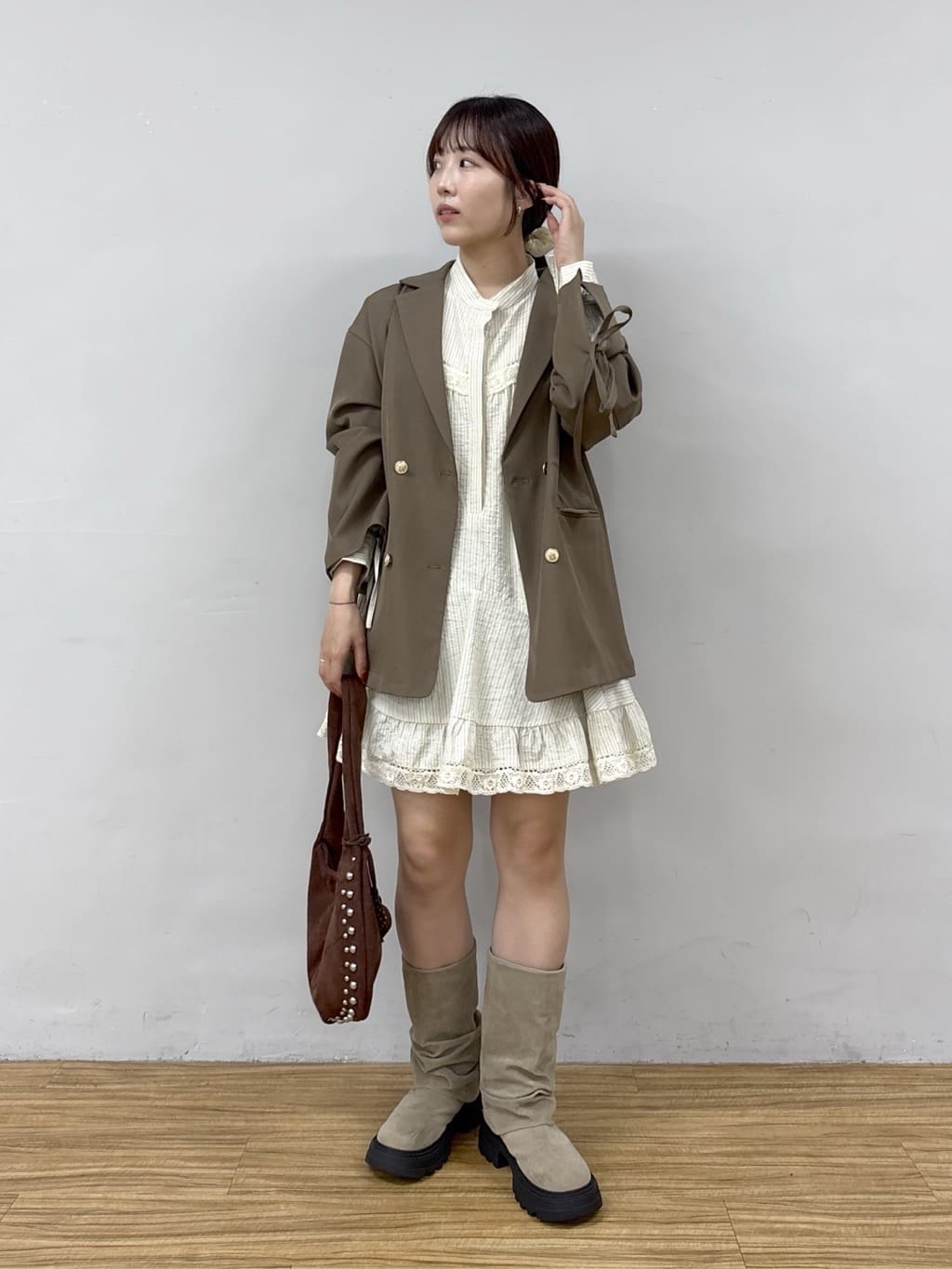 w closet Ribbon BIG tailored jacket