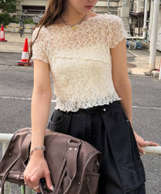 w closet Lace Tee - Image 2