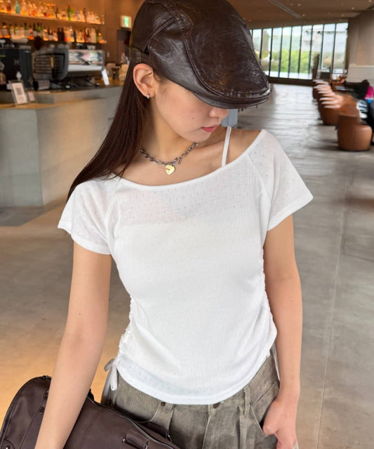 w closet 單肩Tee - Image 2