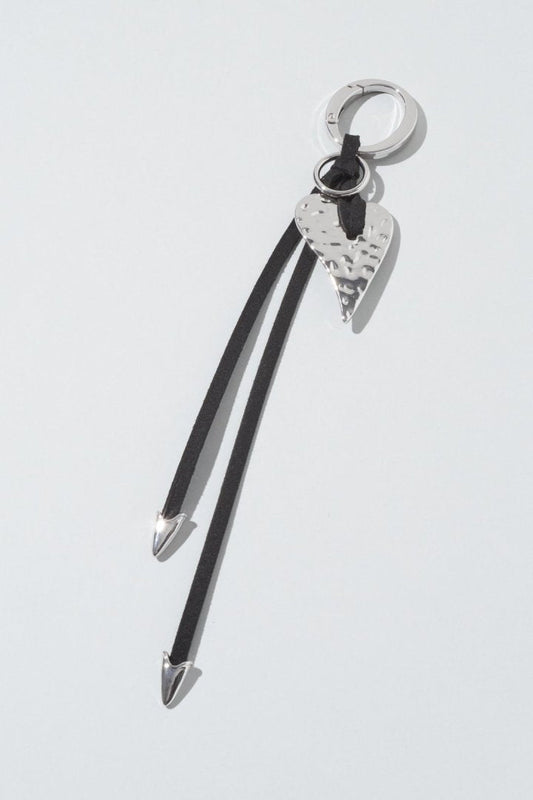 GOLDY Edgy Heart Suede Thread Charm - Image 2