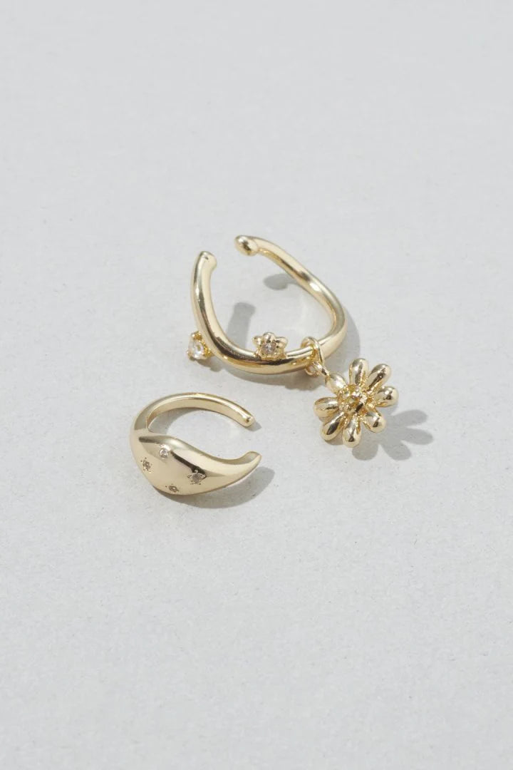 GOLDY Daisy Earcuff 2P Set