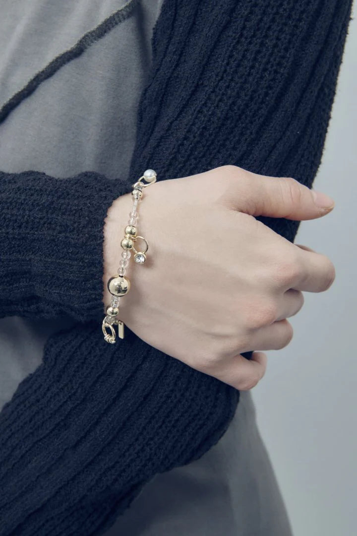 GOLDY multi-beaded bangle