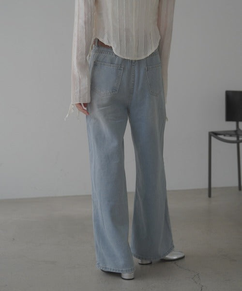 Lace Vintage 直筒牛仔褲