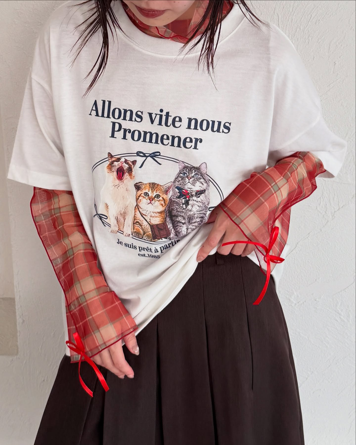 Kutir Ribbon高領sheer top