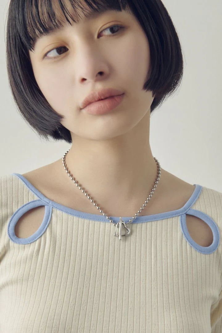 GOLDY Heart Ball Chain Necklace