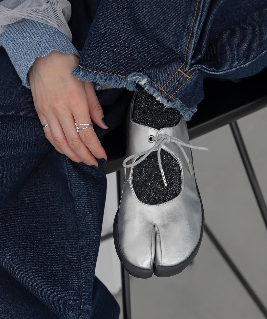 TABI 分趾 Ribbon Mary Jane