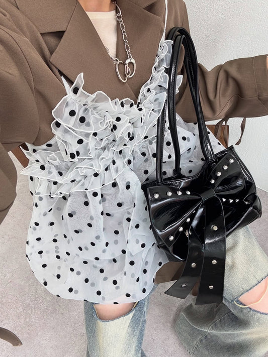 w closet Ribbon Shoulder Bag