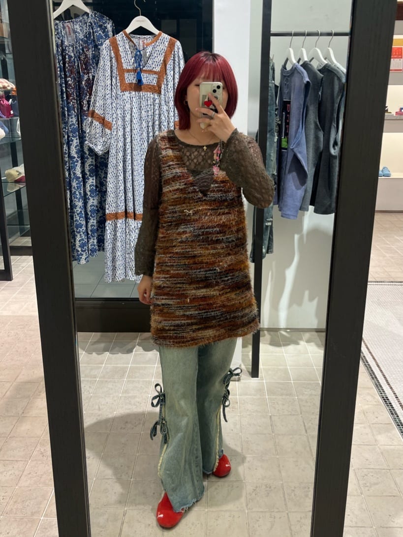 CIAOPANIC 高腰喇叭牛仔褲with ribbon