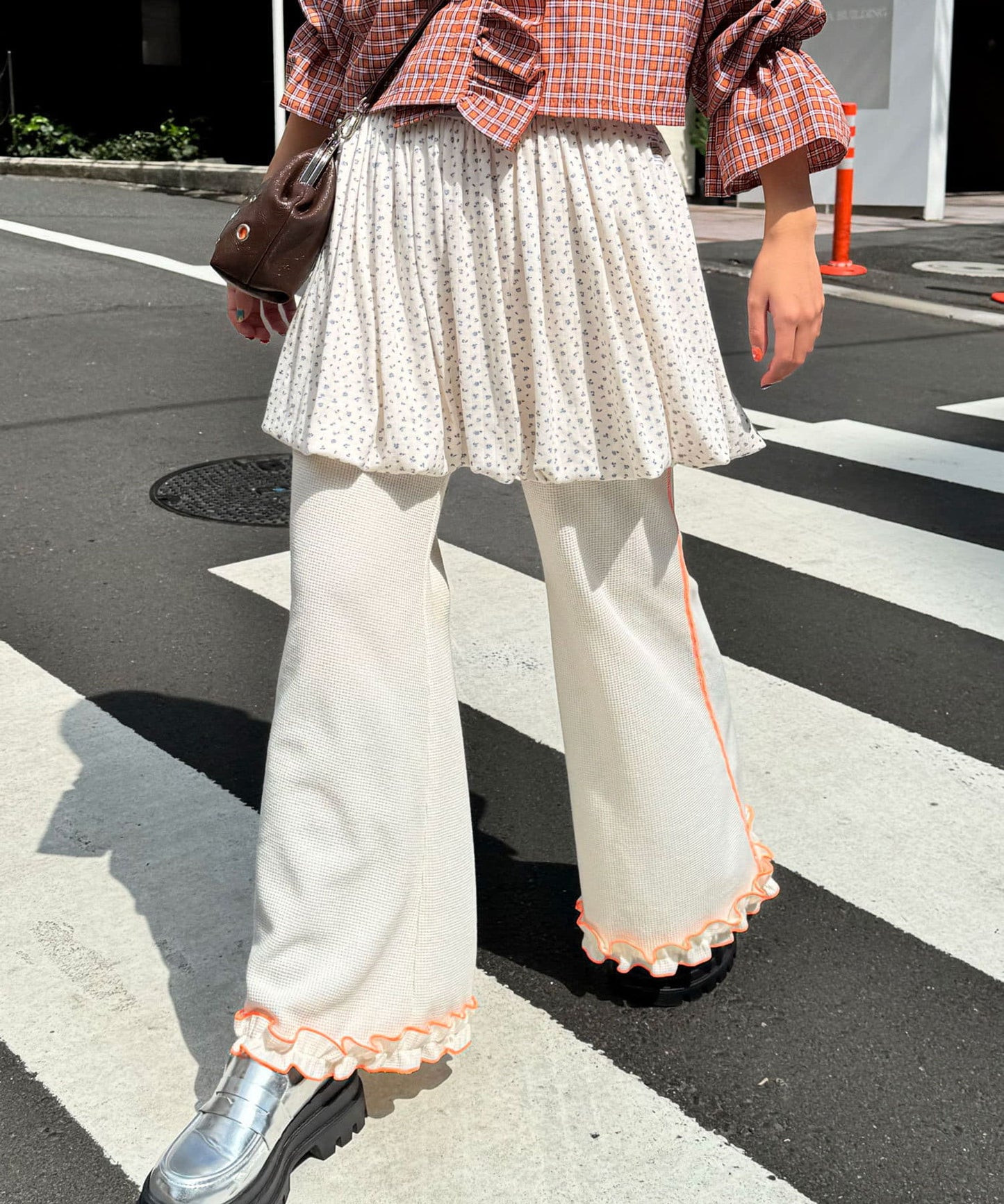 HELLO.SANFRANCISCO 窩夫格喇叭褲