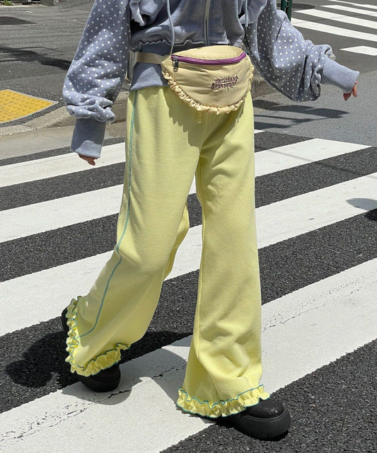 HELLO.SANFRANCISCO 窩夫格喇叭褲